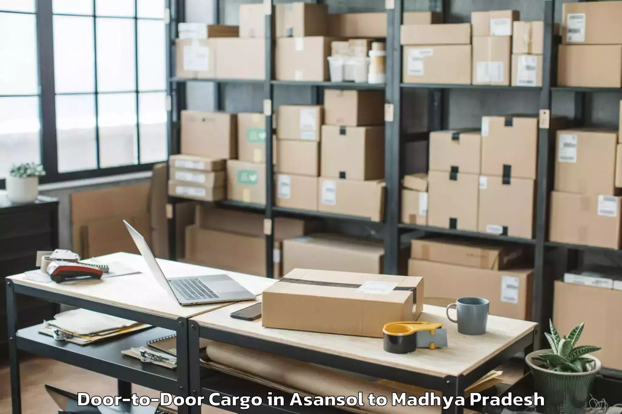 Reliable Asansol to Tekanpur Door To Door Cargo